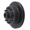 E-Line Drilled & Slotted Black Brake Rotor, 1978-1981 Mopar, Position: Front Left - image 2