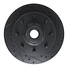 E-Line Drilled & Slotted Black Brake Rotor, 1978-1981 Mopar, Position: Front Right - image 1