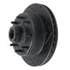 E-Line Drilled & Slotted Black Brake Rotor, 1978-1981 Mopar, Position: Front Right - image 2