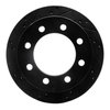 E-Line Drilled & Slotted Black Brake Rotor, 2000-2002 Mopar, Position: Rear Left - image 4