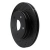 E-Line Drilled & Slotted Black Brake Rotor, Fits Select Mopar, Position: Front Left - image 4