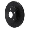 E-Line Drilled & Slotted Black Brake Rotor, Fits Select Mopar, Position: Front Right - image 3