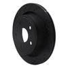 E-Line Drilled & Slotted Black Brake Rotor, Fits Select Mopar, Position: Rear Left - image 3