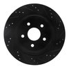 E-Line Drilled & Slotted Black Brake Rotor, Fits Select Mopar, Position: Rear Left - image 4