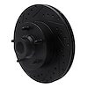 E-Line Drilled & Slotted Black Brake Rotor, 2003-2003 Mopar, Position: Front Left - image 1
