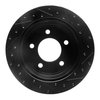 E-Line Drilled & Slotted Black Brake Rotor, 2003-2003 Mopar, Position: Rear Left - image 3