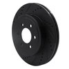 E-Line Drilled & Slotted Black Brake Rotor, 2003-2004 Mopar, Position: Front Left - image 3