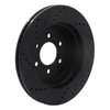 E-Line Drilled & Slotted Black Brake Rotor, 2003-2004 Mopar, Position: Front Right - image 4