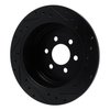 E-Line Drilled & Slotted Black Brake Rotor, 2003-2004 Mopar, Position: Rear Left - image 3