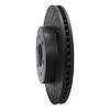 E-Line Drilled & Slotted Black Brake Rotor, 2003-2003 Mopar, Position: Front Left - image 1