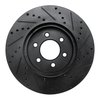 E-Line Drilled & Slotted Black Brake Rotor, 2003-2003 Mopar, Position: Front Left - image 3
