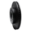 E-Line Drilled & Slotted Black Brake Rotor, 2003-2003 Mopar, Position: Front Right - image 3
