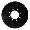 E-Line Drilled & Slotted Black Brake Rotor, 2003-2008 Mopar, Position: Front Left - image 3