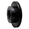 E-Line Drilled & Slotted Black Brake Rotor, 2003-2008 Mopar, Position: Front Right - image 4