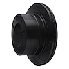 E-Line Drilled & Slotted Black Brake Rotor, 2003-2008 Mopar, Position: Rear Right - image 1