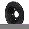 E-Line Drilled & Slotted Black Brake Rotor, 2005-2010 Fits Multiple Makes/Models, Position: Front Left - image 1