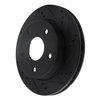 E-Line Drilled & Slotted Black Brake Rotor, 2005-2010 Fits Multiple Makes/Models, Position: Front Right - image 2