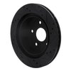 E-Line Drilled & Slotted Black Brake Rotor, 2004-2006 Mopar, Position: Rear Left - image 4