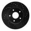 E-Line Drilled & Slotted Black Brake Rotor, 2008-2016 Fits Multiple Makes/Models, Position: Front Left - image 3