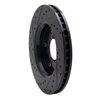 E-Line Drilled & Slotted Black Brake Rotor, 2008-2016 Fits Multiple Makes/Models, Position: Front Right - image 2