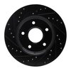 E-Line Drilled & Slotted Black Brake Rotor, 2008-2016 Fits Multiple Makes/Models, Position: Front Right - image 3