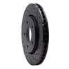E-Line Drilled & Slotted Black Brake Rotor, 2008-2016 Fits Multiple Makes/Models, Position: Front Right - image 4