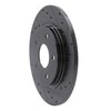 E-Line Drilled & Slotted Black Brake Rotor, 2008-2016 Fits Multiple Makes/Models, Position: Rear Right - image 2