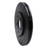 E-Line Drilled & Slotted Black Brake Rotor, Fits Select Fits Multiple Makes/Models, Position: Front Left - image 4