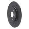 E-Line Drilled & Slotted Black Brake Rotor, 2012-2020 Fits Multiple Makes/Models, Position: Rear Right - image 3