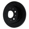 E-Line Drilled & Slotted Black Brake Rotor, 2014-2021 Mopar, Position: Rear Right - image 2