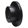 E-Line Drilled & Slotted Black Brake Rotor, Fits Select Mopar, Position: Rear Left - image 1