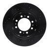 E-Line Drilled & Slotted Black Brake Rotor, Fits Select Mopar, Position: Rear Left - image 4