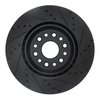 E-Line Drilled & Slotted Black Brake Rotor, Fits Select Mopar, Position: Front Left - image 4