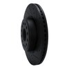 E-Line Drilled & Slotted Black Brake Rotor, Fits Select Mopar, Position: Front Right - image 2