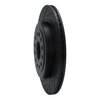 E-Line Drilled & Slotted Black Brake Rotor, Fits Select Mopar, Position: Rear Left - image 2