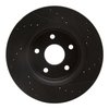 E-Line Drilled & Slotted Black Brake Rotor, 2005-2010 Mopar, Position: Front Left - image 4