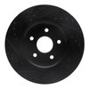 E-Line Drilled & Slotted Black Brake Rotor, 2005-2010 Mopar, Position: Front Right - image 2