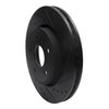 E-Line Drilled & Slotted Black Brake Rotor, 2005-2010 Mopar, Position: Front Right - image 3