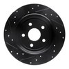 E-Line Drilled & Slotted Black Brake Rotor, Fits Select Mopar, Position: Rear Left - image 3