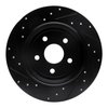 E-Line Drilled & Slotted Black Brake Rotor, Fits Select Mopar, Position: Rear Right - image 2