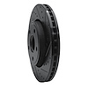 E-Line Drilled & Slotted Black Brake Rotor, Fits Select Mopar, Position: Front Right - image 1