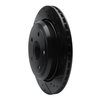 E-Line Drilled & Slotted Black Brake Rotor, Fits Select Mopar, Position: Rear Right - image 2