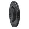 E-Line Drilled & Slotted Black Brake Rotor, Fits Select Mopar, Position: Front Left - image 2