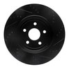 E-Line Drilled & Slotted Black Brake Rotor, Fits Select Mopar, Position: Rear Left - image 4