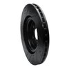 E-Line Drilled & Slotted Black Brake Rotor, Fits Select Mopar, Position: Front Right - image 2