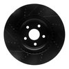 E-Line Drilled & Slotted Black Brake Rotor, Fits Select Mopar, Position: Front Right - image 4