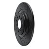 E-Line Drilled & Slotted Black Brake Rotor, Fits Select Mopar, Position: Rear Right - image 3