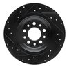 E-Line Drilled & Slotted Black Brake Rotor, Fits Select Mopar, Position: Rear Right - image 4