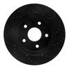 E-Line Drilled & Slotted Black Brake Rotor, 2008-2012 Mopar, Position: Front Left - image 4