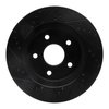 E-Line Drilled & Slotted Black Brake Rotor, 2008-2012 Mopar, Position: Front Right - image 2